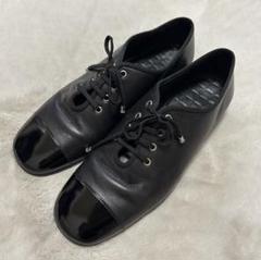 CHANEL/シャネル/レザーシューズ/size36/黒/ココマーク