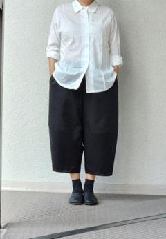 【美品】群言堂　根々　バルーンパンツ　フリーサイズ　ベージュ TOKYO BASIC バルーンパンツ レディース なめらか コットン100