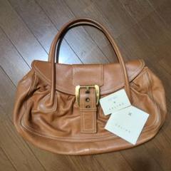 CELINE レザー ラージ シューケット ワンショルダーバッグ キャメル