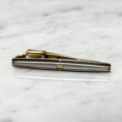 ✨極美品✨CELINE ネクタイピン ゴールド 馬車ロゴ ケース付き CELINE セリーヌ ネクタイピン ゴールド×シルバー 馬車柄