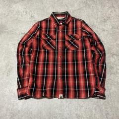 A BATHING APE ネルシャツ M　オレンジブラウン 楽天市場】ape ネルシャツの通販