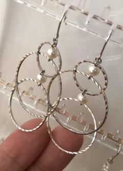 値下げ ヒキモノリングのフックピアス