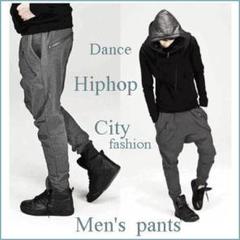 【グレー XL】サルエルパンツ ルーズパンツ 部屋着 タウンユース かっこいい