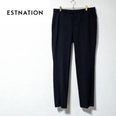 ESTNATION メンズ スラックス S 黒　サイドライン SENSE OF PLACE by URBAN RESEARCH スラックス サイドラインピン