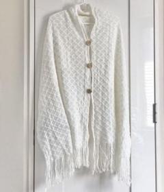 新品同様）ふわふわ♡ホワイトストール　マフラー