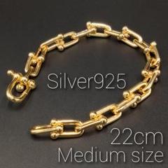 シンプル ゴールド ブレスレット メンズ ハードウェア シルバー 925 大人気