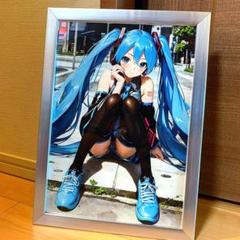 正規品 初音ミク 複製原画 ボカロ KEI ボーカロイド ポスター A4 額縁 正規品 初音ミク 複製原画 ボカロ KEI ボーカロイド ポスター A4