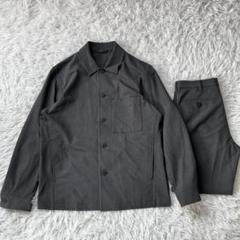 美品 ユニクロ セットアップ 感動シャツジャケット パンツ ウールライク 219