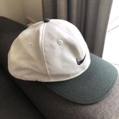 お歳暮 old 銀タグ 90s Nike ホワイト/グリーン ベースボールキャップ 帽子