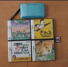 ニンテンドーDS 水色 本体とゲーム4本セット
