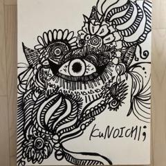 22×27 長方形 ペン画
