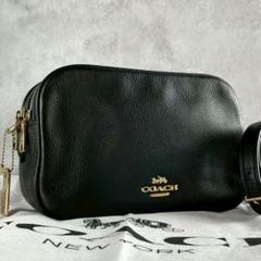 【未使用】コーチ　COACH　黒　バック　レザー 新品・未使用】黒 COACH コーチ ブラック レザー ショルダー