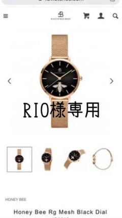 Honey Bee Rg Mesh Black Dial 4bwatches時計