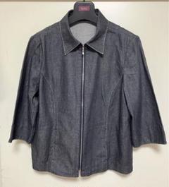 レリアン Leilian ジャケット 13+ 日本製 大きいサイズ 美品 春夏 LEILIAN レリアン 現行タグ テーラードジャケット 大きいサイズ