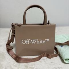 OFF-WHITE 2WAY ミニボックスバンドバッグ　パテント