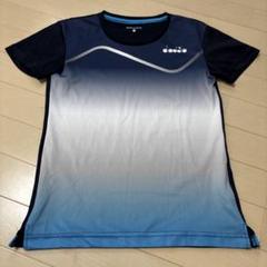 ディアドラ　DIADORA⭕️美品　半袖トレーニングシャツ　ジャージ　テニス　M diadora レディース 【ダイアドライ/DIA DRY】吸汗速乾 ゲーム