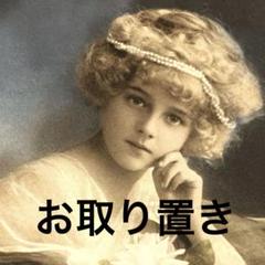 フランスアンティークポストカードエレン小鳥とキス