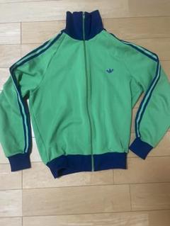 80s アディダス 刺繍ロゴ トラックジャケット 4号 デサント製 白×緑 2025年最新】ADIDAS トラックジャケット デサント 4号の人気