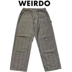 weirdo 刺繍入りワークパンツ ダークブルーxl