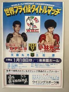フランク・セデニョvs 小林光二　世界フライ級タイトルマッチ パンフレット￼ フランク・セデニョvs 小林光二 世界フライ級タイトルマッチ