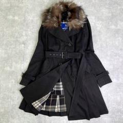 極美品 バーバリーブルーレーベル コート アンゴラ キャメル ノバ ...