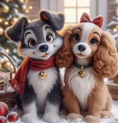 ダイヤモンドアート　キット　ディズニー　わんわん物語　犬　ビーズアート　セット