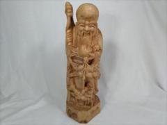 在庫処分品！【寿老人】特注木彫り　高さ44ｃｍ 2025年最新】寿老人 木彫りの人気アイテム - メルカリ