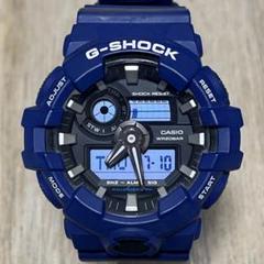【良品】G-SHOCK GA-700 ダークネイビー アナデジ ビッグフェイスのサムネイル