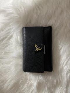 Louis Vuitton 三つ折り財布 黒/ピンク