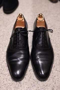 HIDETAKA FUKAYA ストレートチップ 内羽根 ブラック 41 1/2 HIDETAKA FUKAYA ストレートチップ 内羽根 ブラック 41 1/2