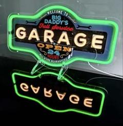 ガレージ GARAGE ネオンサイン LED 照明 壁掛け 装飾 アメリカン