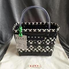 MARNI MARKET かごバッグ ブラック/ホワイト MARNI MARKET かごバッグ ブラック/ホワイト - メルカリ
