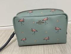 【最終値下げ】COACH ポーチ フラミンゴ