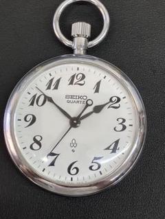 【SEIKO/セイコー】懐中時計　鉄道時計　クォーツ　7500-0010※稼動品
