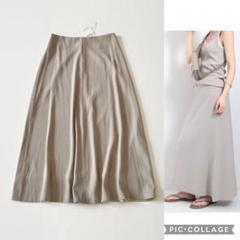 ▼未使用✨ドゥーズィエムクラス エブリデイアイライク バックサテンフレアスカート