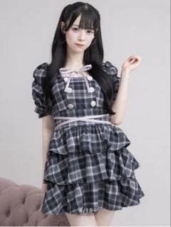 [タグ付き未使用] pium ビジューカラーフレアミニワンピース ビジューカラーフレアミニワンピース – pium