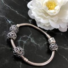 ❤決算セール❤ パンドラ ブラスレット バングル アクセサリー レディース 灰色