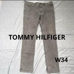 【JM35】TommyHilfiger チノパンツブラック W34L34