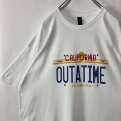 バックトゥザフューチャー　デロリアン　ムービーTシャツ　ホワイト　XLサイズ