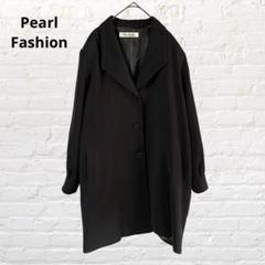 Pearl Fashion♡日本製 テーラードジャケット ロング丈 黒 L 古着