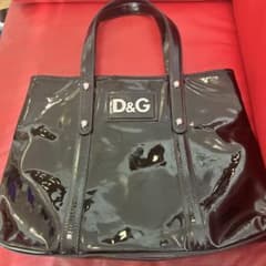 DOLCE&GABBANA ブラック トートバッグ エナメル 2025年最新】D&G ／ Dolce＆Gabbana カラー：ブラック系 トート