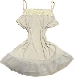 00s coquette バレエコア♡⃛ デカリボンキャミ フリルレース 00s ウィッシュコア coquette バレエコア レース フリル