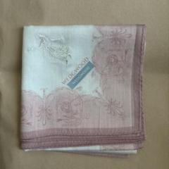 WEDGWOOD 花柄刺繍 ハンカチ