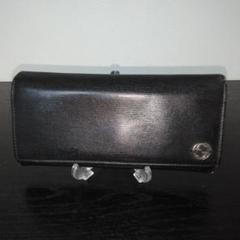GUCCI　レザー長財布　ブラック