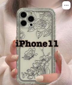 iphone11ケース　花柄