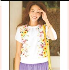 新品♡Chesty♡プリントスエットトップス♡チェスティ♡フラワー♡スカーフのサムネイル