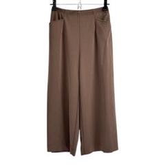 新品JyoshitsuGocochiストレッチパンツSナッツブラウンb5a029