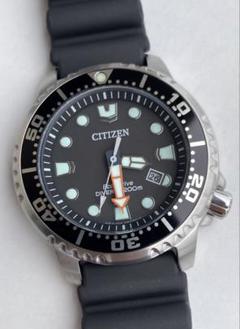 新品 シチズンCITIZENプロマスターマリンシリーズE168-S100623 Citizen Eco Drive Diver 200m Date Black Dial E168-s100623