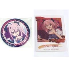 終わりのセラフ アニメ　缶バッジ クルル　ツェペシ メディコス　特典　カード 終わりのセラフ アニメ 缶バッジ クルル ツェペシ メディコス