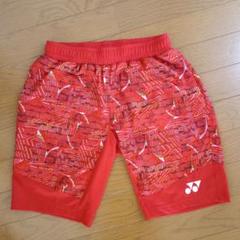 YONEX 赤 幾何学模様 パンツ S - メルカリ